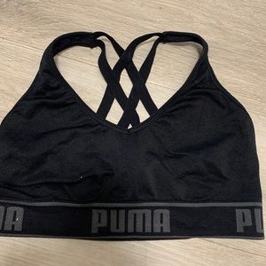 Black Puma sports bra